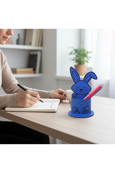 Pemina Rabbit Pen Holder 3 mm Mdf Wood