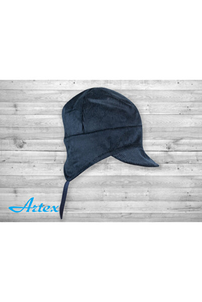 Superbaby Navy blue ribbed peaked cap