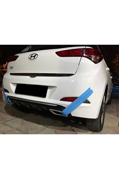 bestuning Hyundai i20 Egzoz Görünüm Difüzör Plastk 2015-2017 Parlak Siyah