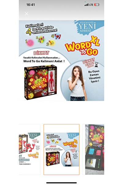 Toys New Taboo, Guess the Word Game.