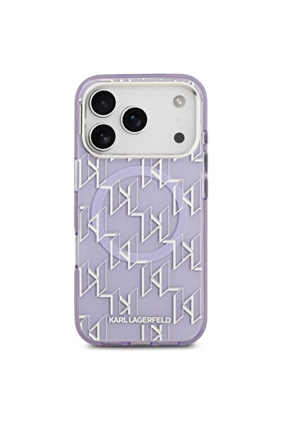 Karl Lagerfeld iPhone 17 Pro IML MagSafe KL Monogram Case, Purple