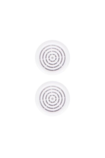OEM Set 2 grile de ventilație pentru ușă, plastic, D 5 cm, albe