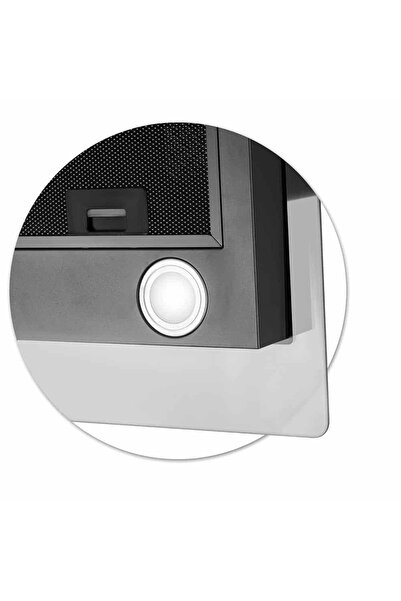 Berdsen Kitchen hood, decorative, stainless steel and tempered glass, LED lighting, 3 speeds, 120...