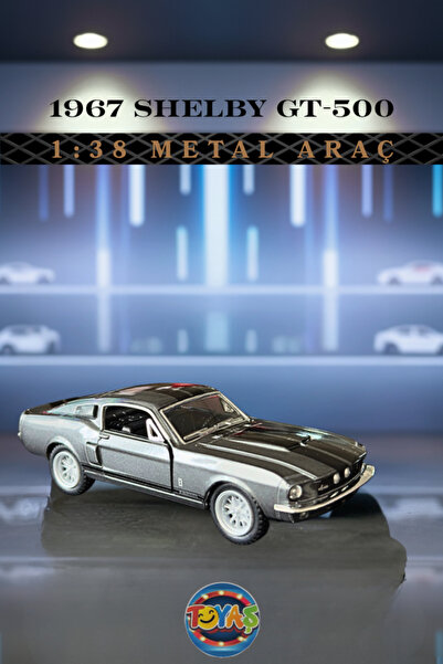 Toyaş Metal 1:38 1967 Shelby GT500 Çek Bırak Açılır Kapı Araba Lisanslı