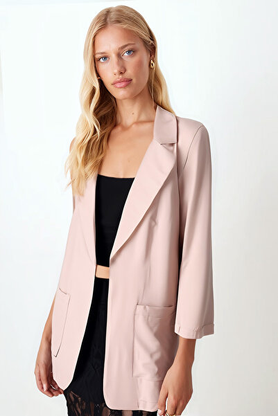 armonika Women's Mink Pocket Oversize Jacket Arm-26K001005