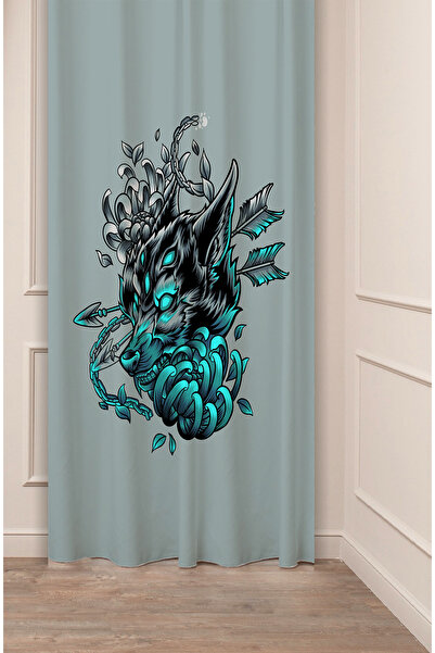 GREENDECOR Wolf Scandinavian Mythology Designed Digital Printed (Single Wing)...