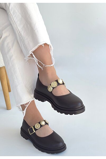 BESKAR Okira Brown Leather Oxford Shoes