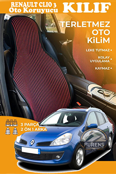 STS Oto Aksesuar غطاء مقعد سيارة رينو كليو 3 متوافق مع سلسلة كريستال بريستيج،...