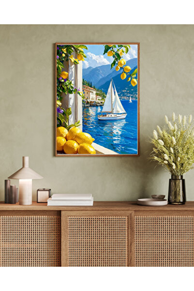 Tuba Decor Tablo dintr-o singură bucată cu rame din lemn pentru sufragerie, sufragerie, bucătărie