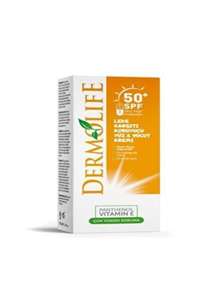 Dermolife Güneş Kremi Leke Karşıtı Koruyucu Yüz & Vücut İçin SPF50 100 ml