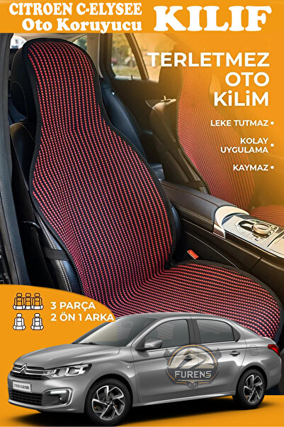 STS Oto Aksesuar غطاء مقعد سيارة من القماش المنسوج من سلسلة RED PRESTIGE متوا...