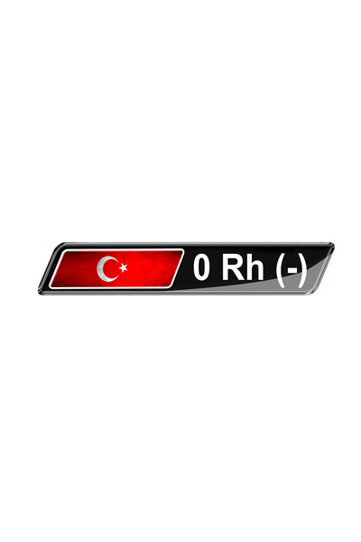 TELLGRAF Blood Type Label (7X37 cm 4 Pieces)