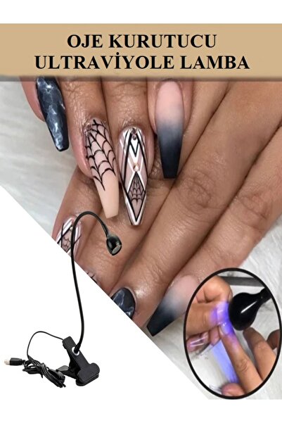 Rabelix Online Marketing Taşınabilir Kalıcı Oje Protez Tırnak Kurutucu Kıskaç...