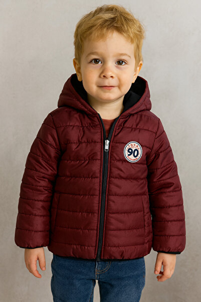 KOKOŞ BEBEK Children's Hooded Puffer Jacket – Superior Team 90 Patch – Winter Comfortable and Lightweight Jacket