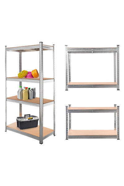 Other Mega-M Basic storage rack H-160 cm L-80 cm D-40 cm 4 shelves made of 4 mm MDF (175 kg) galvanized N