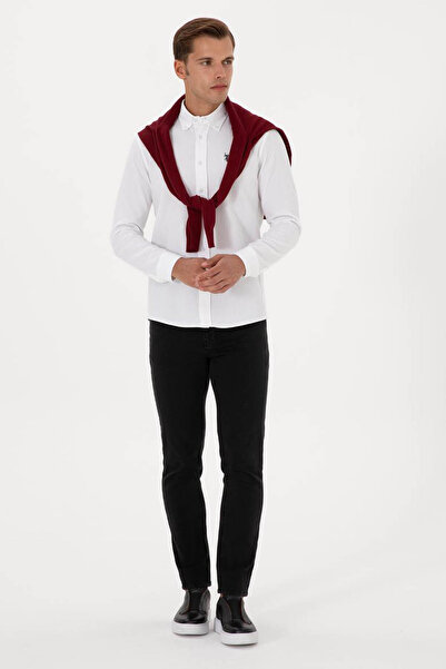 U.S. Polo Assn. Cămașă albă pentru bărbați Arsal 2236556