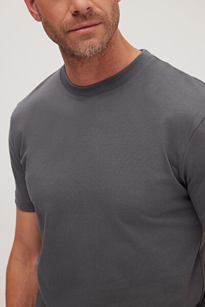 Tudors Men's Regular Fit Classic Cut 100% Cotton Crew Neck Smoked T-Shirt