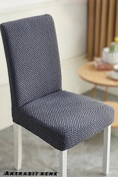 AKBU 6-Piece Lycra Fabric Patterned Chair Cover, Elastic, Flexible, High-Qual...