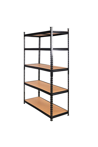 Other Mega-M Pro Loft storage rack H-180 cm L-120 cm D-45 cm 5 shelves made of 6.2 mm MDF (275 kg) black N