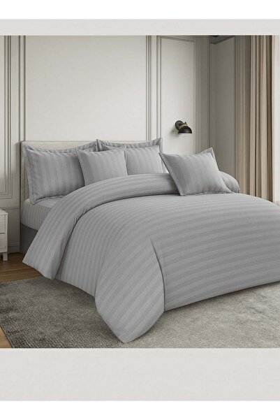 MİNG Lİ Hotel Bedding Set Double 7 Pieces Made of Microfiber with Detachable Filling