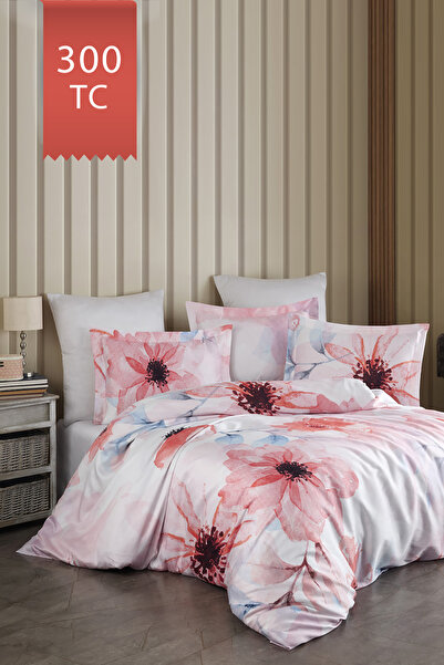 VAROL Royal Saten King Size (Battal Boy) 300TC Nevresim Takımı - CASİLDA