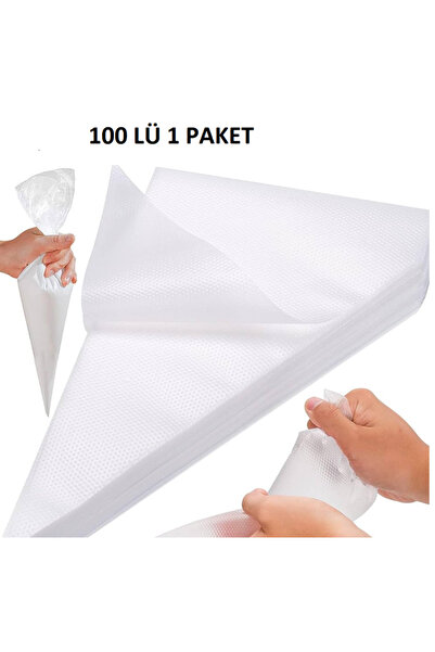 Ivory Krema Torbası Tek Kullanımlık 100 lü 1 paket