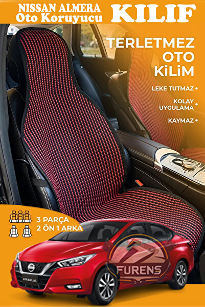 STS Oto Aksesuar غطاء مقعد سيارة نيسان ألميرا متوافق مع سلسلة كريستال بريستيج...