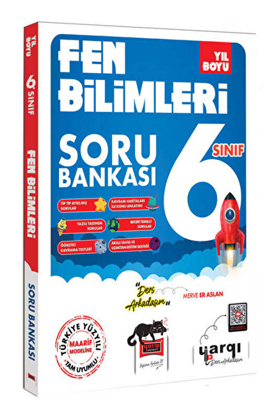 Yargı Yayınevi Yargı Ders Arkadaşım 6.Sınıf Fen Bilimleri Yıl Boyu Soru Bankası