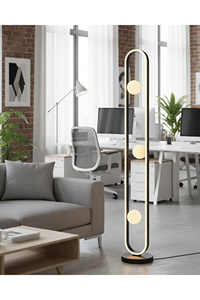 Luna Lighting 1417-L Lambader Siyah