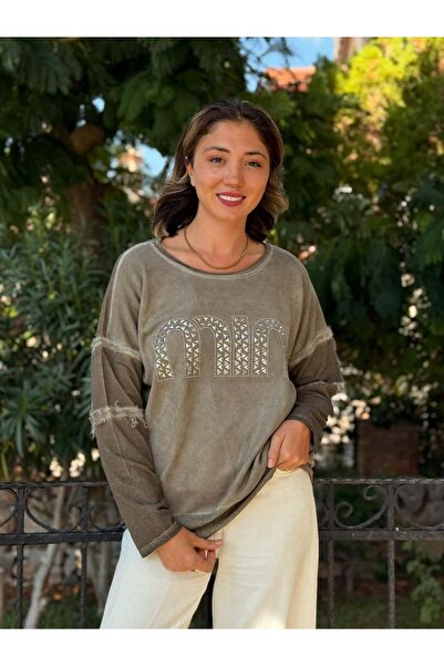 Punta Otantik NC53659C Hanorac italian MIN din bumbac cu piatră, nurcă