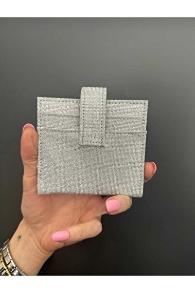 mlio Silvery Silver Card Holder Wallet