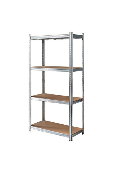 Other Mega-M Basic storage rack H-180 cm L-90 cm D-40 cm 4 shelves made of 4 mm MDF (175 kg) galvanized N