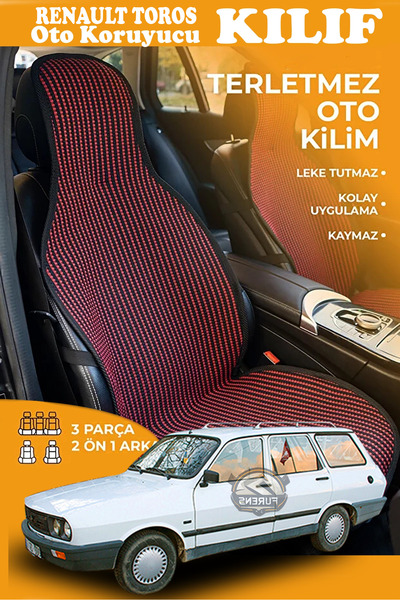 STS Oto Aksesuar غطاء مقعد سيارة من القماش المنسوج من سلسلة RED PRESTIGE متوا...