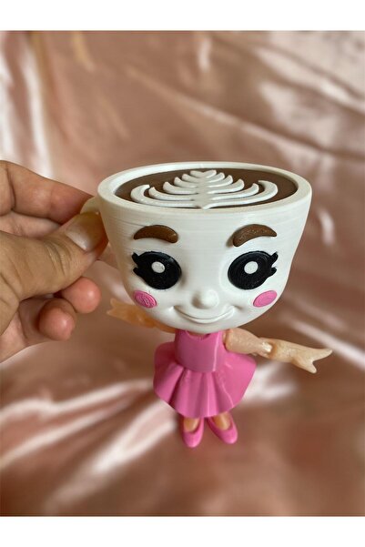 Eta3d Mega Boy 2-Piece Set Ballerina Cuppiccino Tung Tung Tung Sahur Brainrot Ailesi Figure