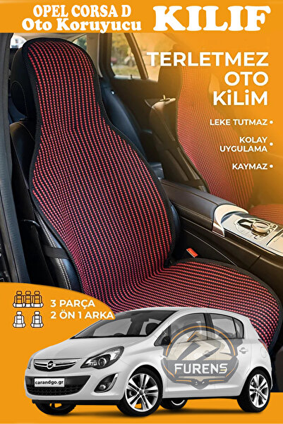 STS Oto Aksesuar غطاء مقعد سيارة أوبل كورسا دي متوافق مع سلسلة كريستال بريستي...