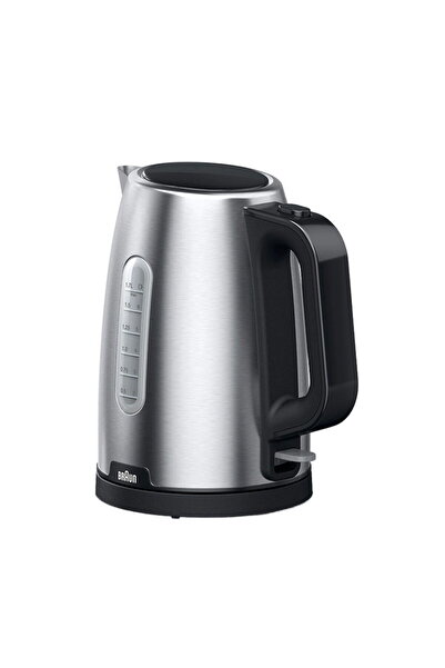 Braun Kettle, 1.7L, 2200W, Quick Boil System, Silver, WK1500BK