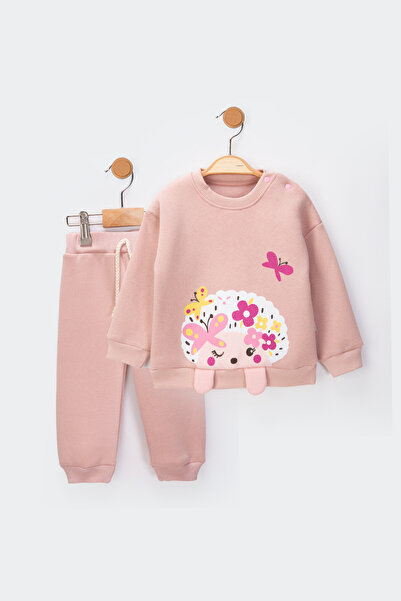 baby flamindo طقم أطفال مكون من 3 خيوط مطبوع عليه طائر العقعق الفضي