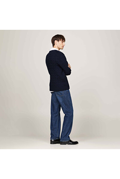 Tommy Hilfiger Erkek Mavi Triko