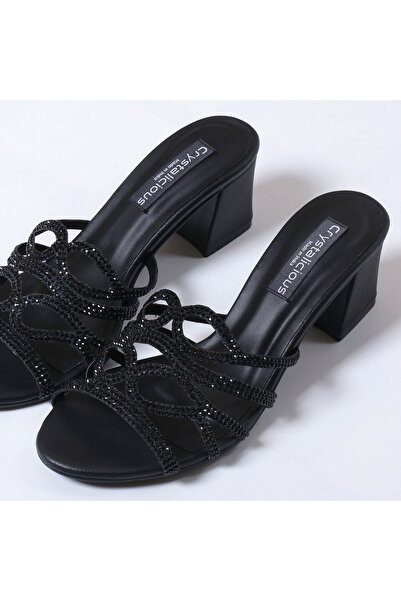 crystalicious Aylani Handcrafted by Artisans Comfortable Round Toe Block Heel...