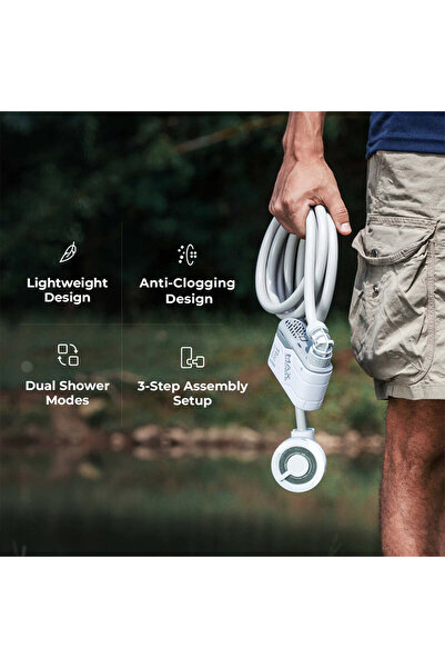 Flextail Dus portabil reincarcabil, 18.5Wh, IPX7, sistem antiinfundare, IPX7,...