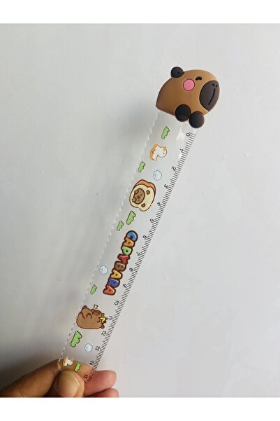 synshop Capybara Kapibara Figure Ruler 15 cm Stationery School Supplies 1 Piece