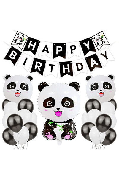 Baloane Vesele DECOR ANIVERSAR BALOANE URS PANDA SET289