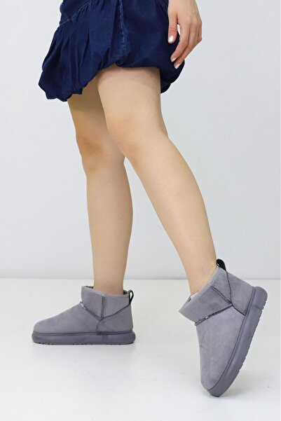 Rimex Kadın Ultra Bot – Kısa Konçlu Kürklü Kışlık Günlük Rahat