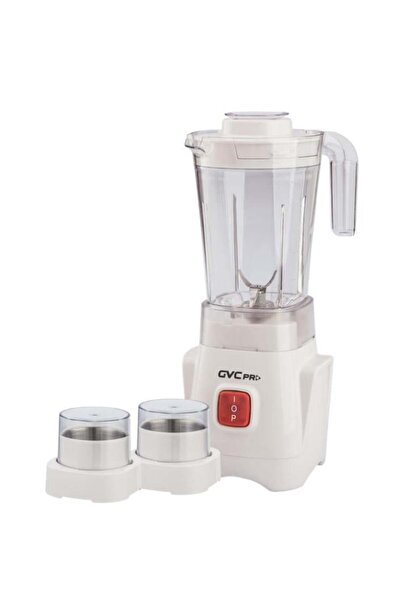 GVC PRO خلاط مع مطحنتين 3 في 1 - 600 واط - 1.25 لتر - أبيض - GVCBL-270