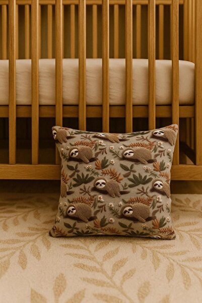 bufidik Husă de pernă pentru copii și bebeluși cu efect de broderie 3D cu mod...