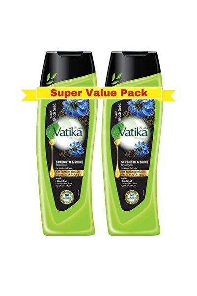 Vatika Naturals Turkish Blackseed Strength & Shine Shampoo 2x400 ml