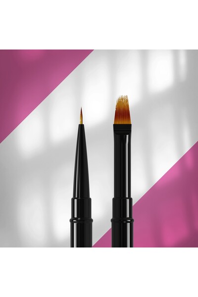 STALEKS Çift Uçlu Sentetik Protez Tırnak Ombre ve Çizim Fırçası 7-10mm NBE-01/07
