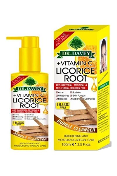 Dr. Davey منظف رغوي مع فيتامين سي وجذر عرق السوس البرتقالي 100 مل