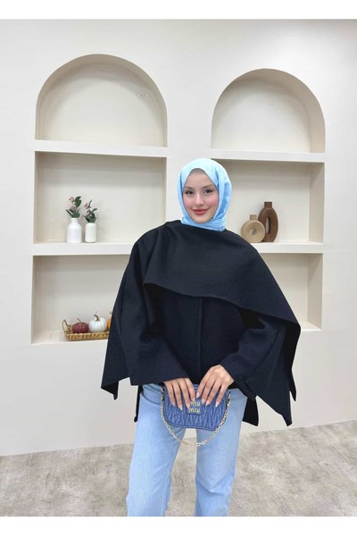 lurex moda One Button Cashmere Jacket with Cape