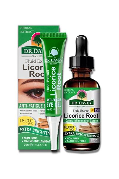 Dr. Davey سيروم د. ديفي بجذر عرق السوس لعلاج حب الشباب - يُفتح البقع الداكنة